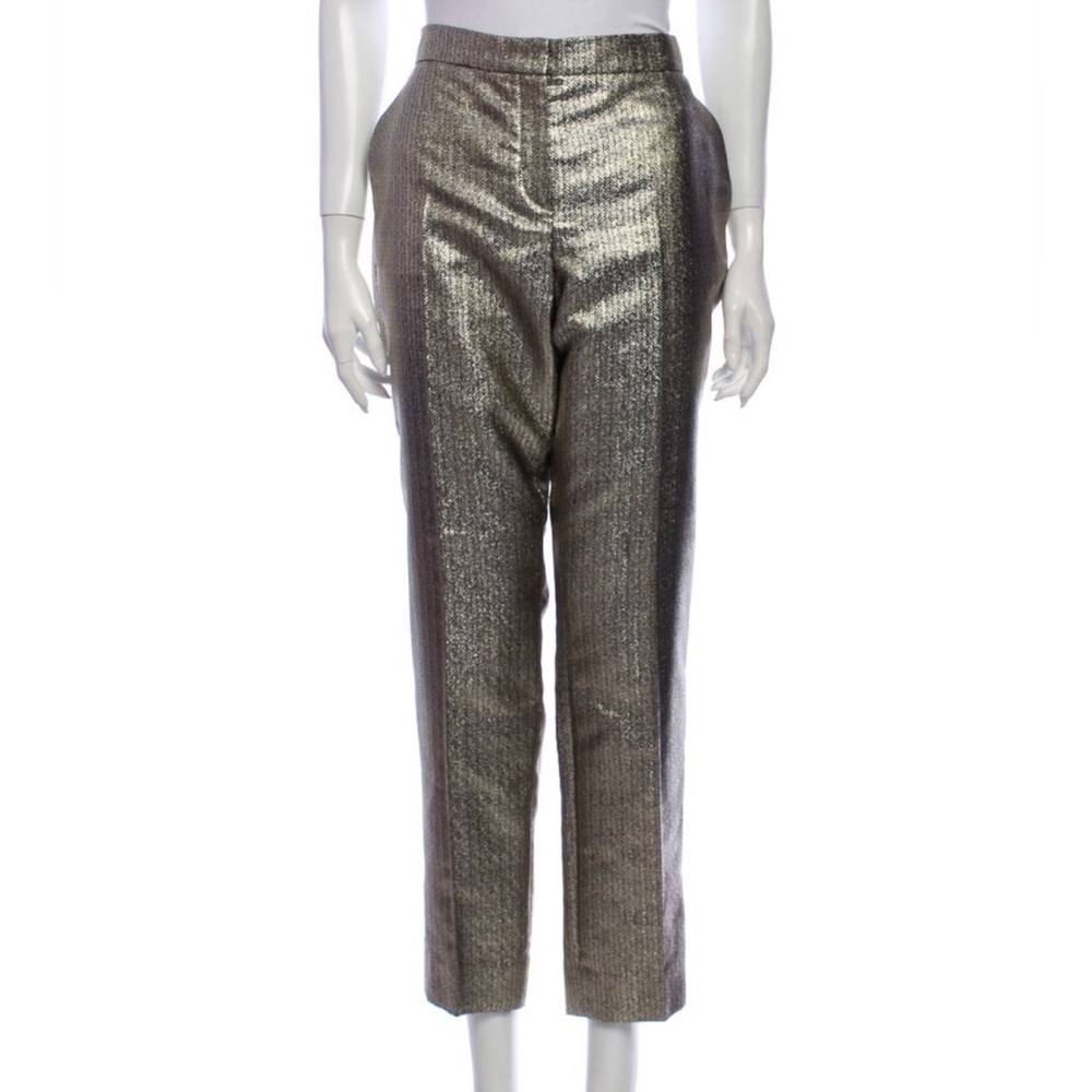 Dior Metallic Silver Women's Pants